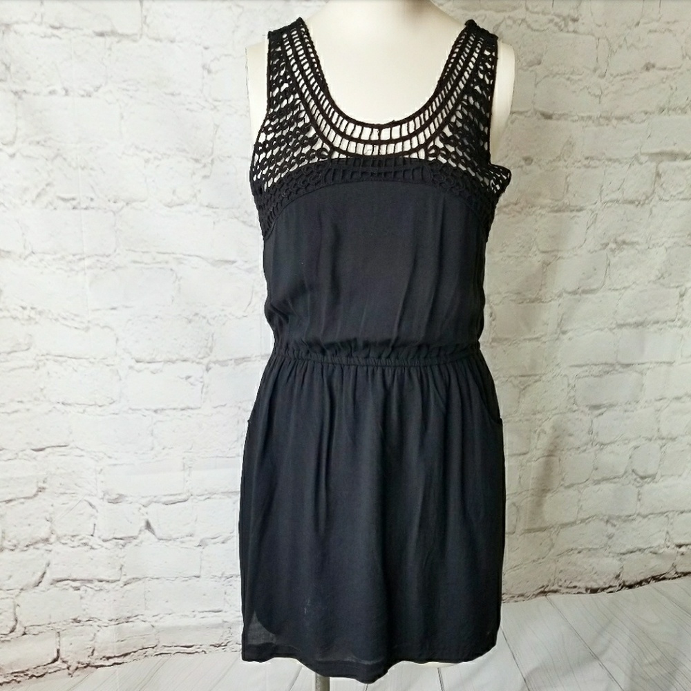 🔥 5/$25 🔥 Dex 1969 Crochet Tank Dress Pockets S